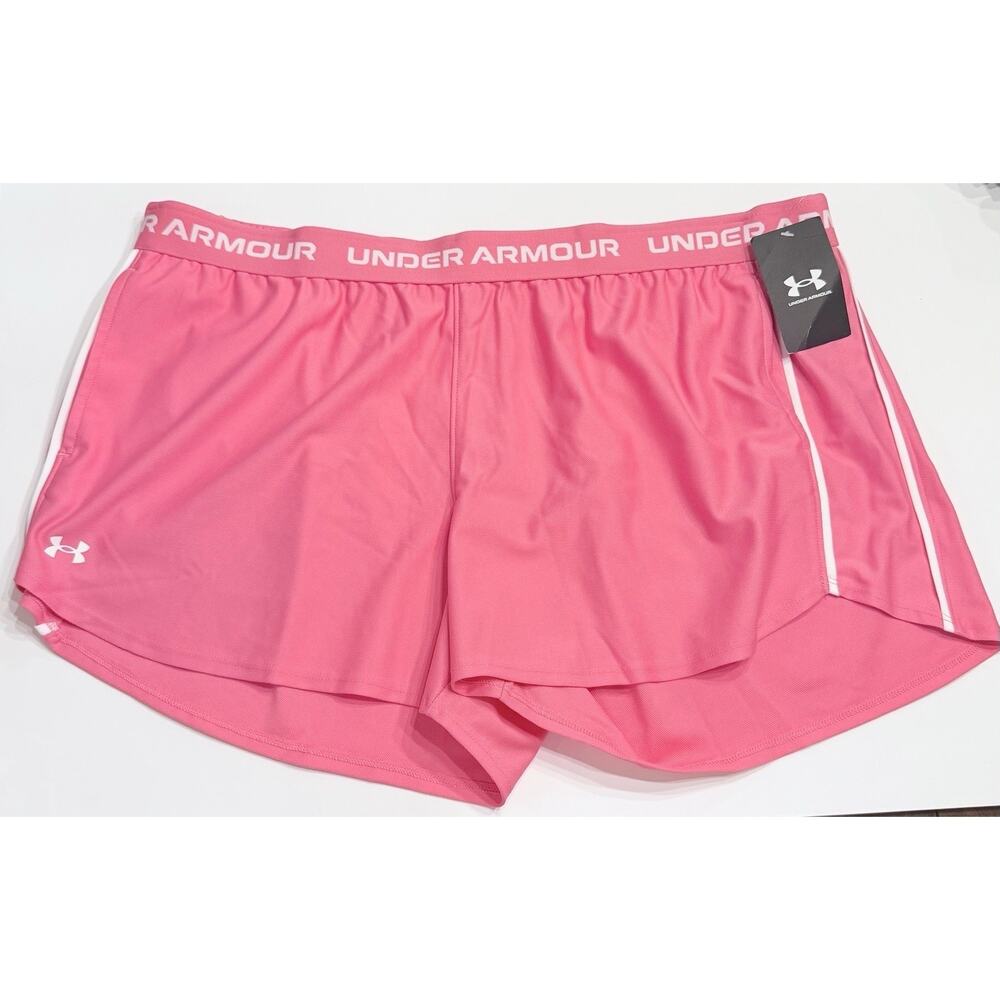 Under Armour Women’s Loose Tech Play Up Shorts 2XL Pink (A0127)